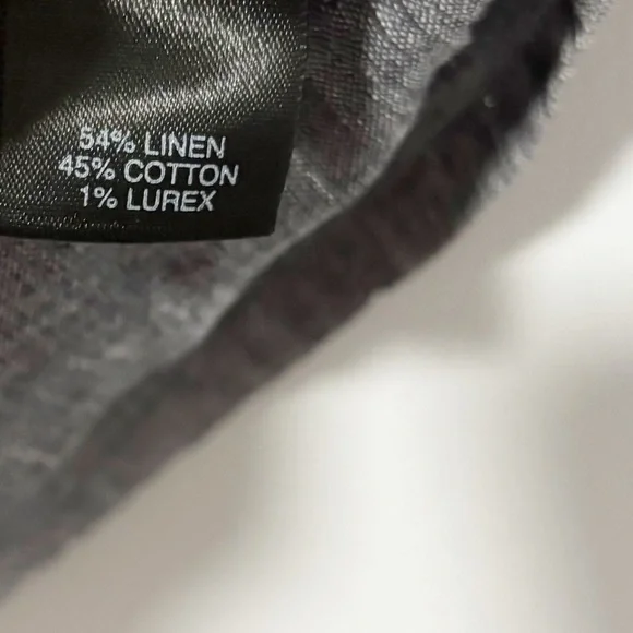 Avenue Linen Blend Silver Popover Tunic Womens Size 18/20 Lagenlook Casual - Picture 8 of 15